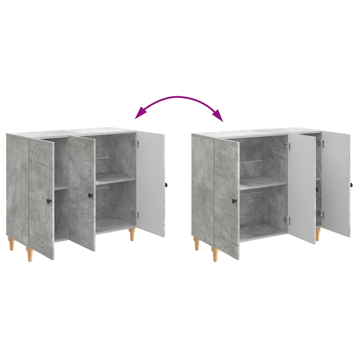 Kreveta Betonska siva 89 x 34,5 x 80 cm Konstruirano drvo