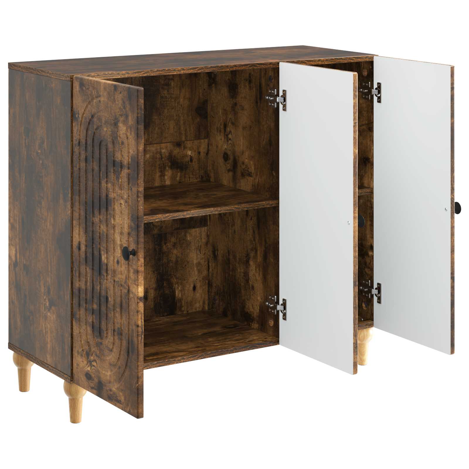 Kreveta Dimljeni hrast 89 x 34,5 x 80 cm Konstruirano drvo