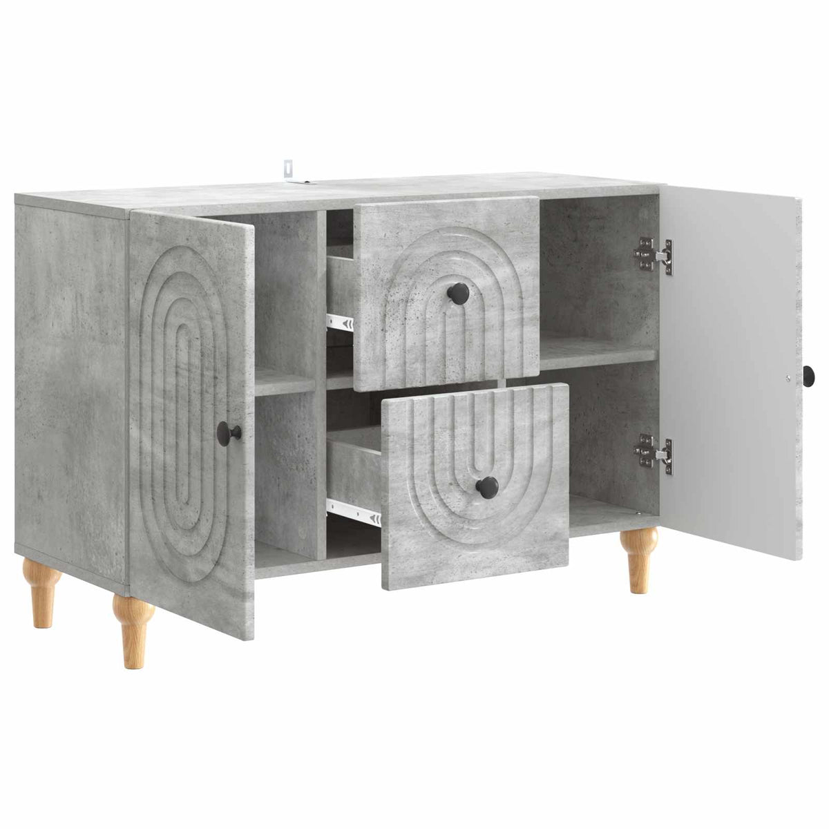 TV ormar Betonska siva 89 x 34,5 x 60 cm Konstruirano drvo