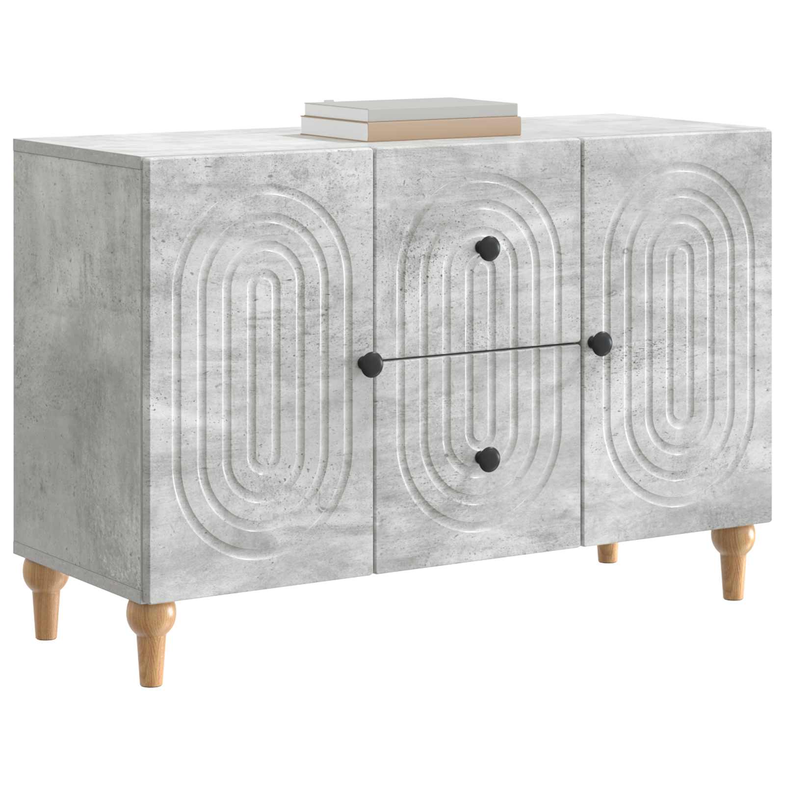 TV ormar Betonska siva 89 x 34,5 x 60 cm Konstruirano drvo