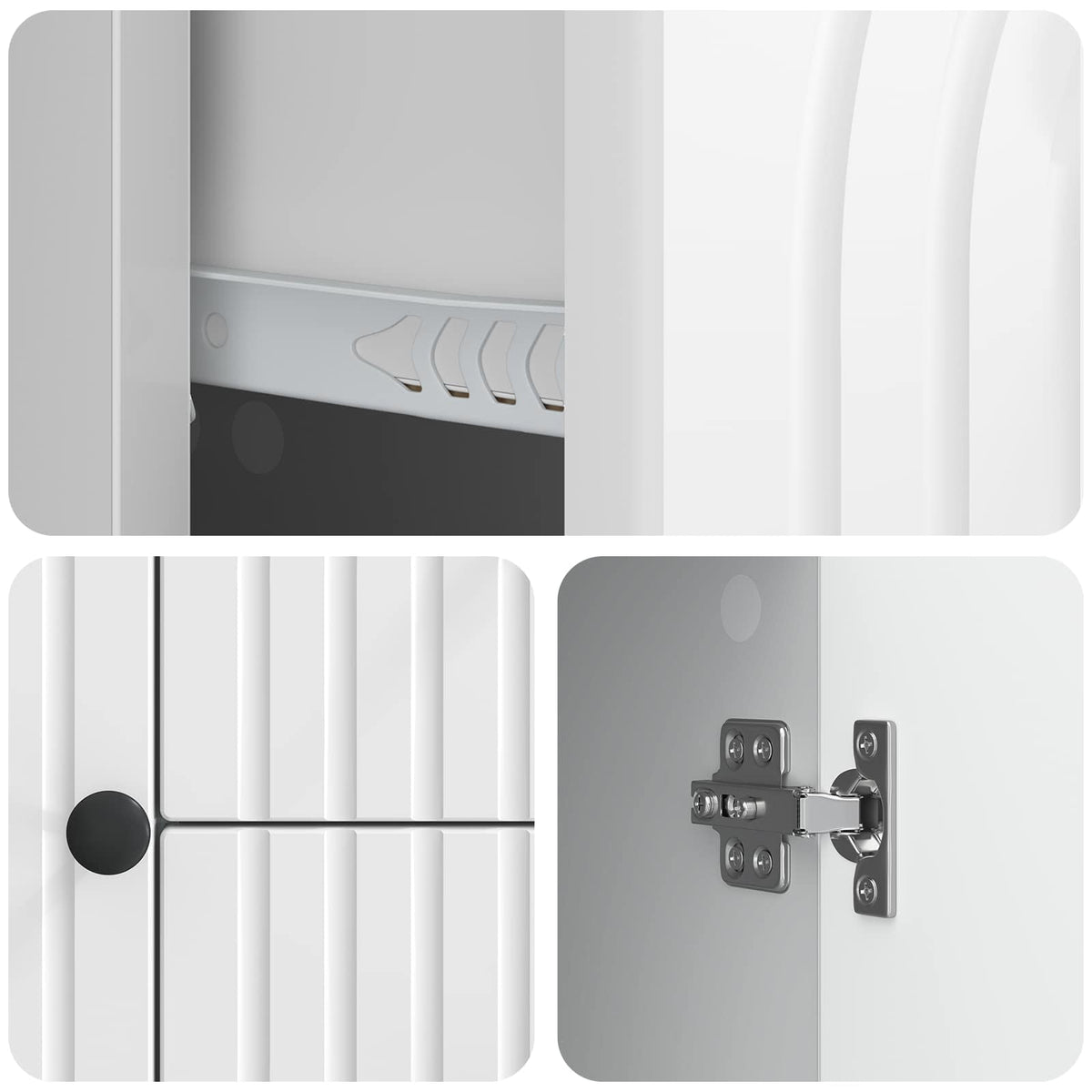 TV ormar s ladicama Bijela visokog sjaja 89 x 34,5 x 60 cm