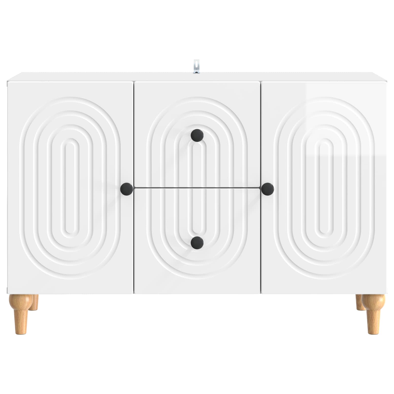 TV ormar s ladicama Bijela visokog sjaja 89 x 34,5 x 60 cm