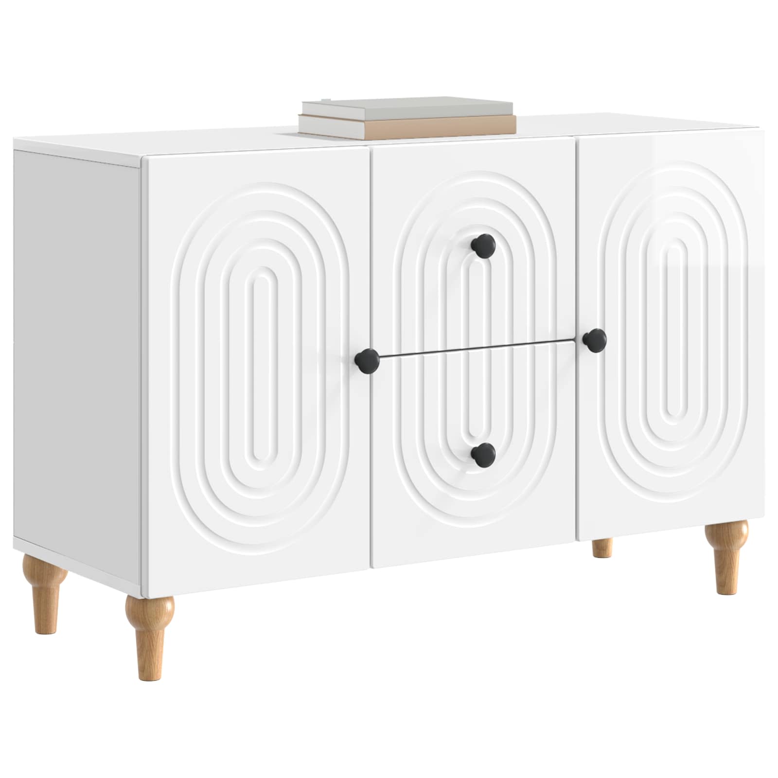 TV ormar s ladicama Bijela visokog sjaja 89 x 34,5 x 60 cm