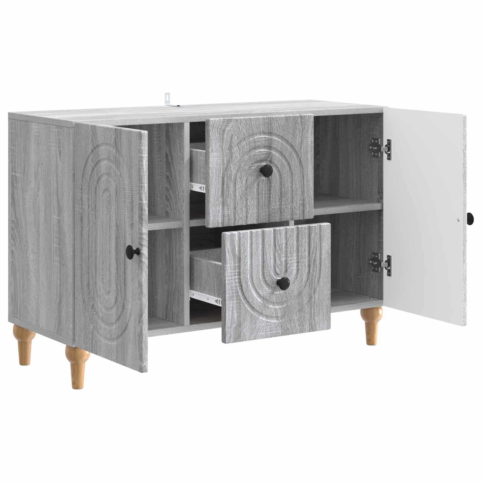 TV ormar Siva sonoma 89 x 34,5 x 60 cm Konstruirano drvo