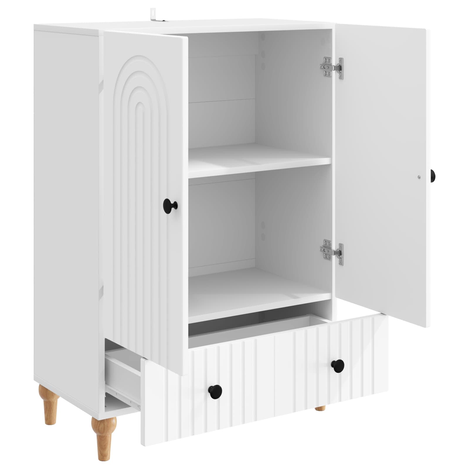 Kreveta s ladicama Bijela 66 x 34,5 x 95 cm Konstruirano drvo