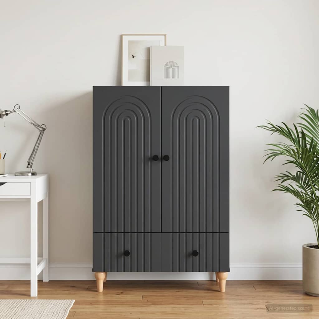 Kreveta s ladicama Crna 66 x 34,5 x 95 cm Konstruirano drvo