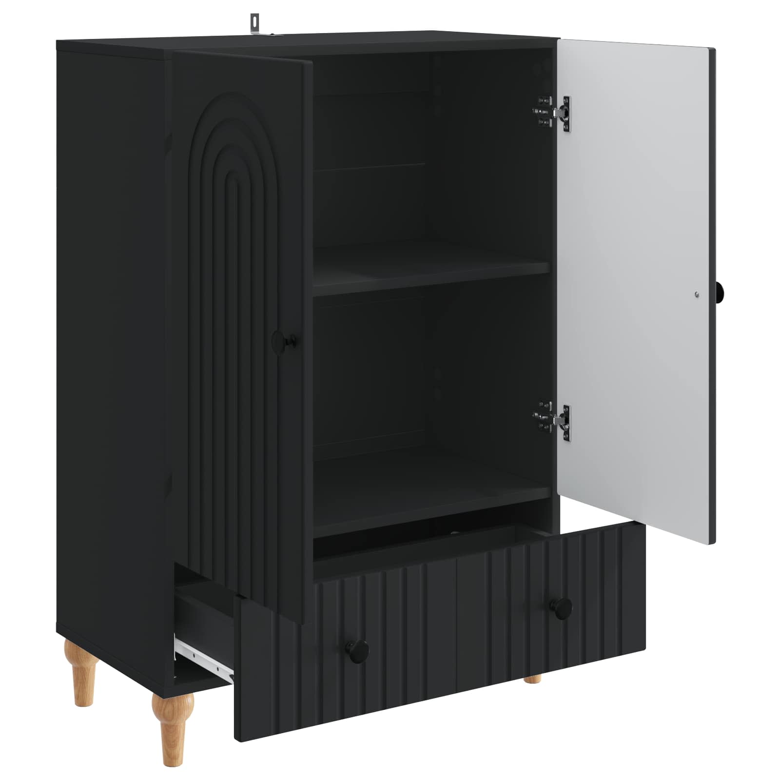 Kreveta s ladicama Crna 66 x 34,5 x 95 cm Konstruirano drvo
