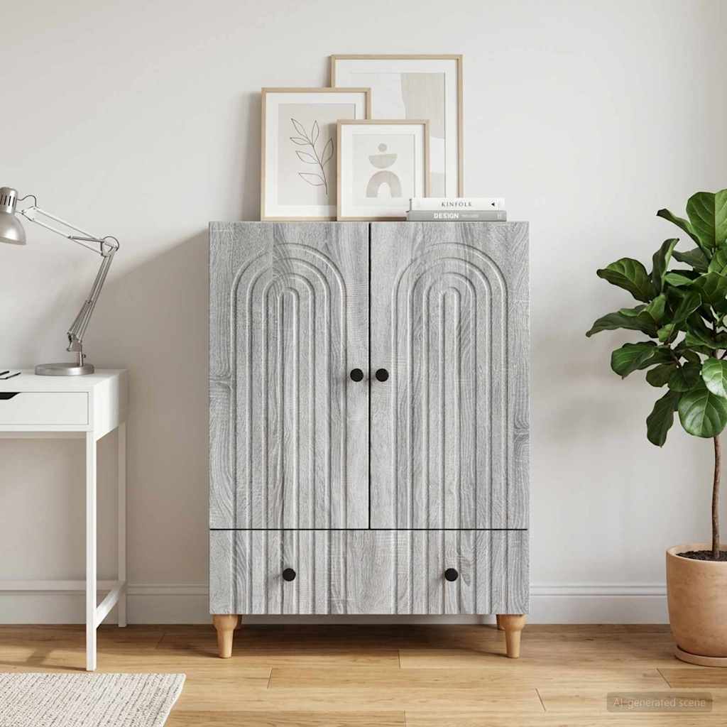 Kreveta Siva sonoma 66 x 34,5 x 95 cm Konstruirano drvo