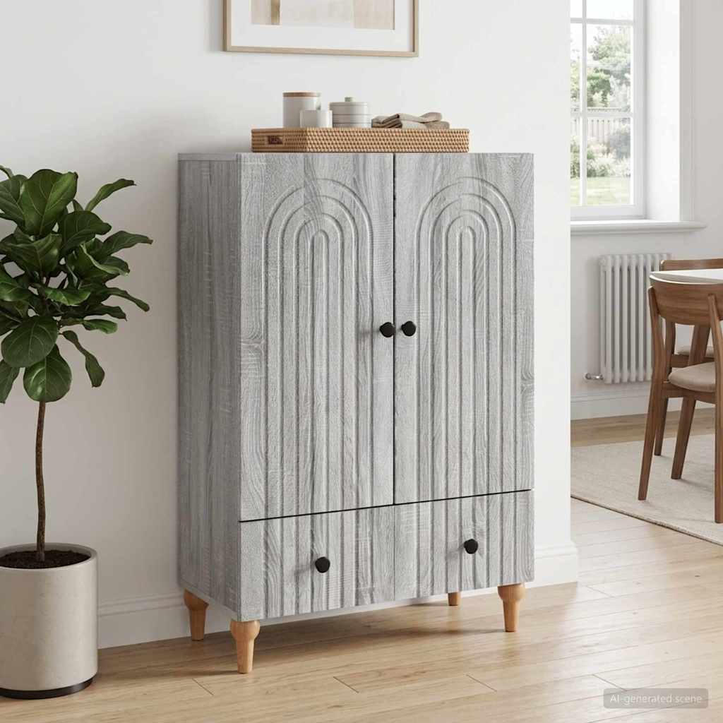 Kreveta Siva sonoma 66 x 34,5 x 95 cm Konstruirano drvo