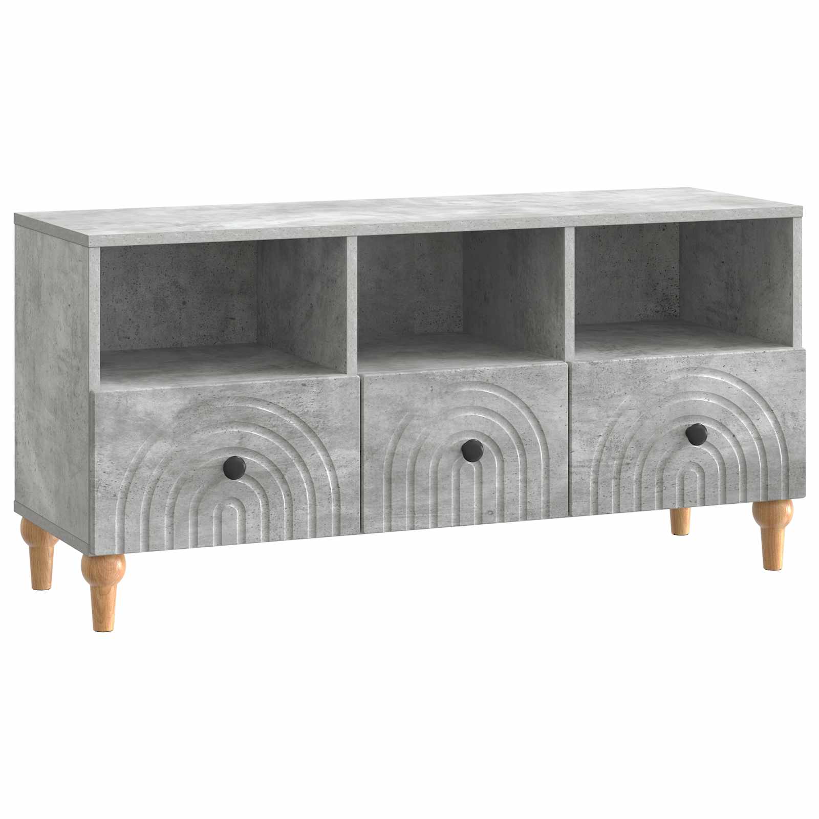 TV ormar Betonsko Siva 102 x 34,5 x 50 cm Konstrukcijsko drvo