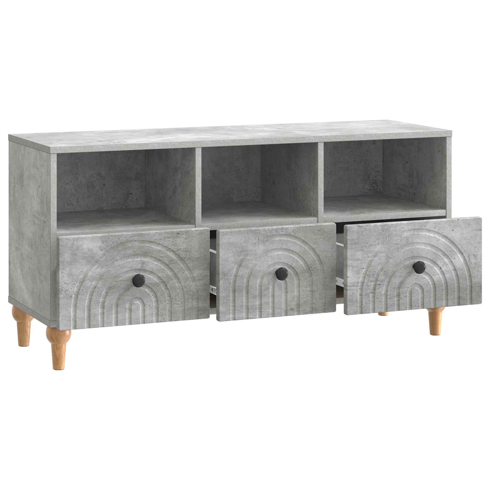 TV ormar Betonsko Siva 102 x 34,5 x 50 cm Konstrukcijsko drvo