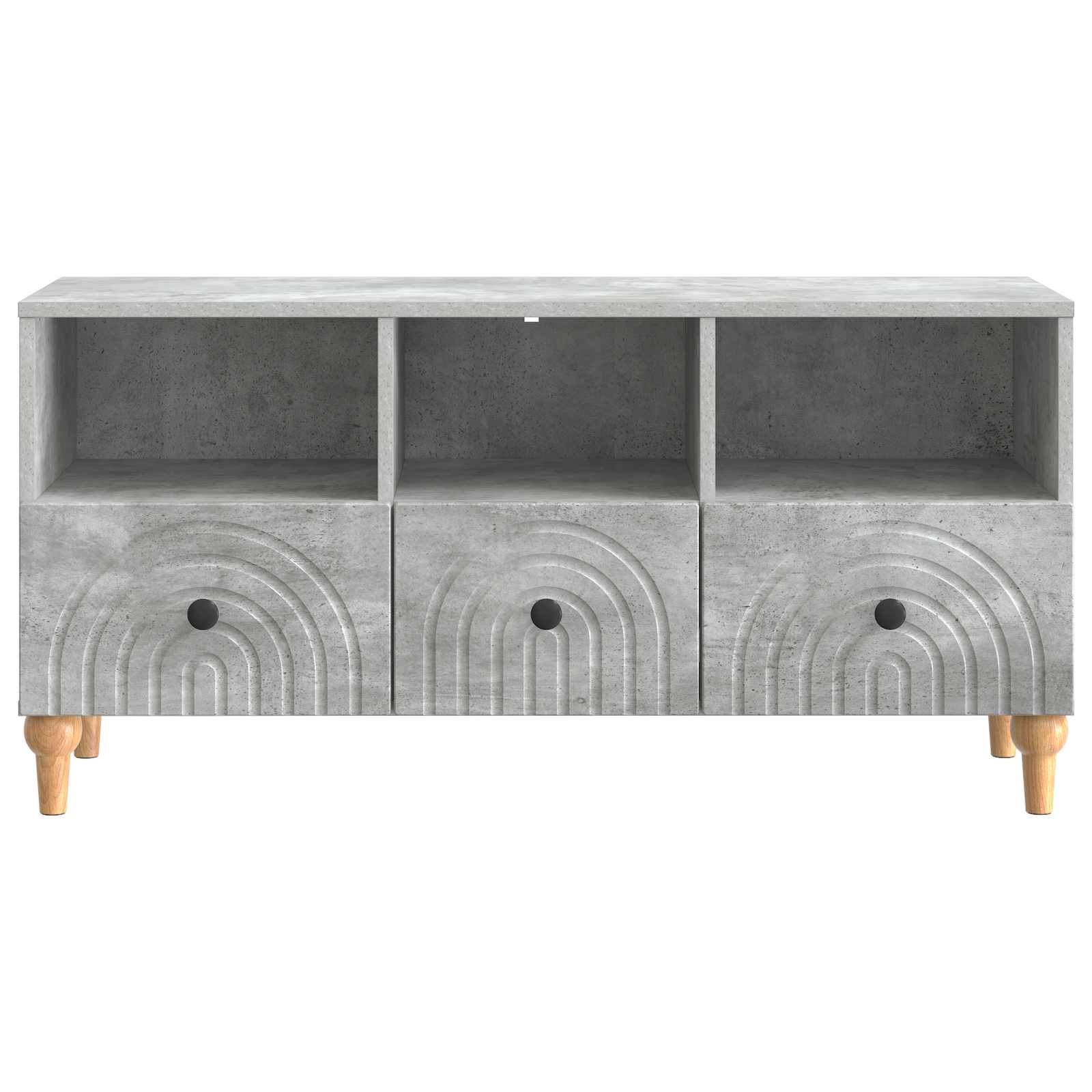 TV ormar Betonsko Siva 102 x 34,5 x 50 cm Konstrukcijsko drvo