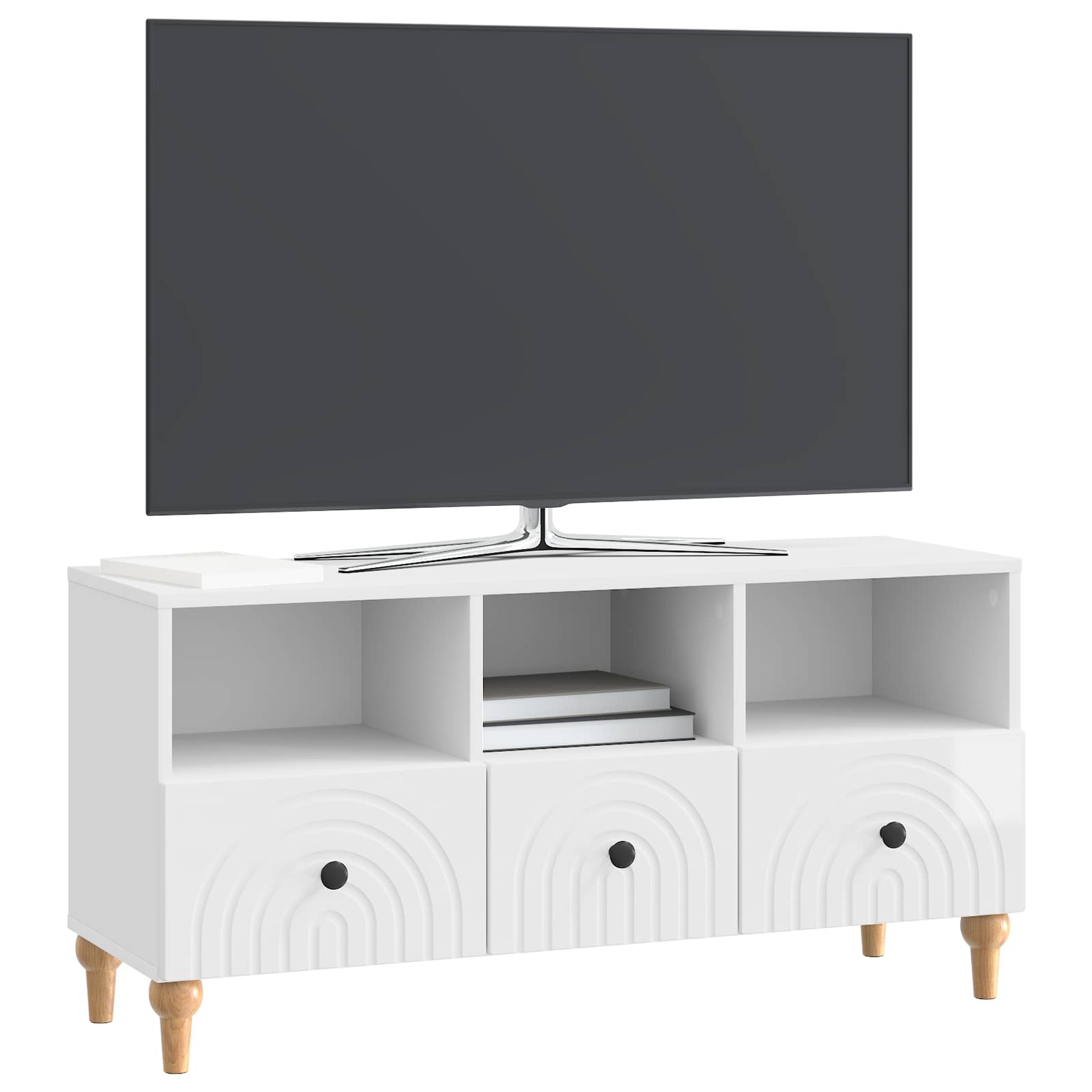 TV ormar Visoki Sjaj Bijeli 102 x 34,5 x 50 cm