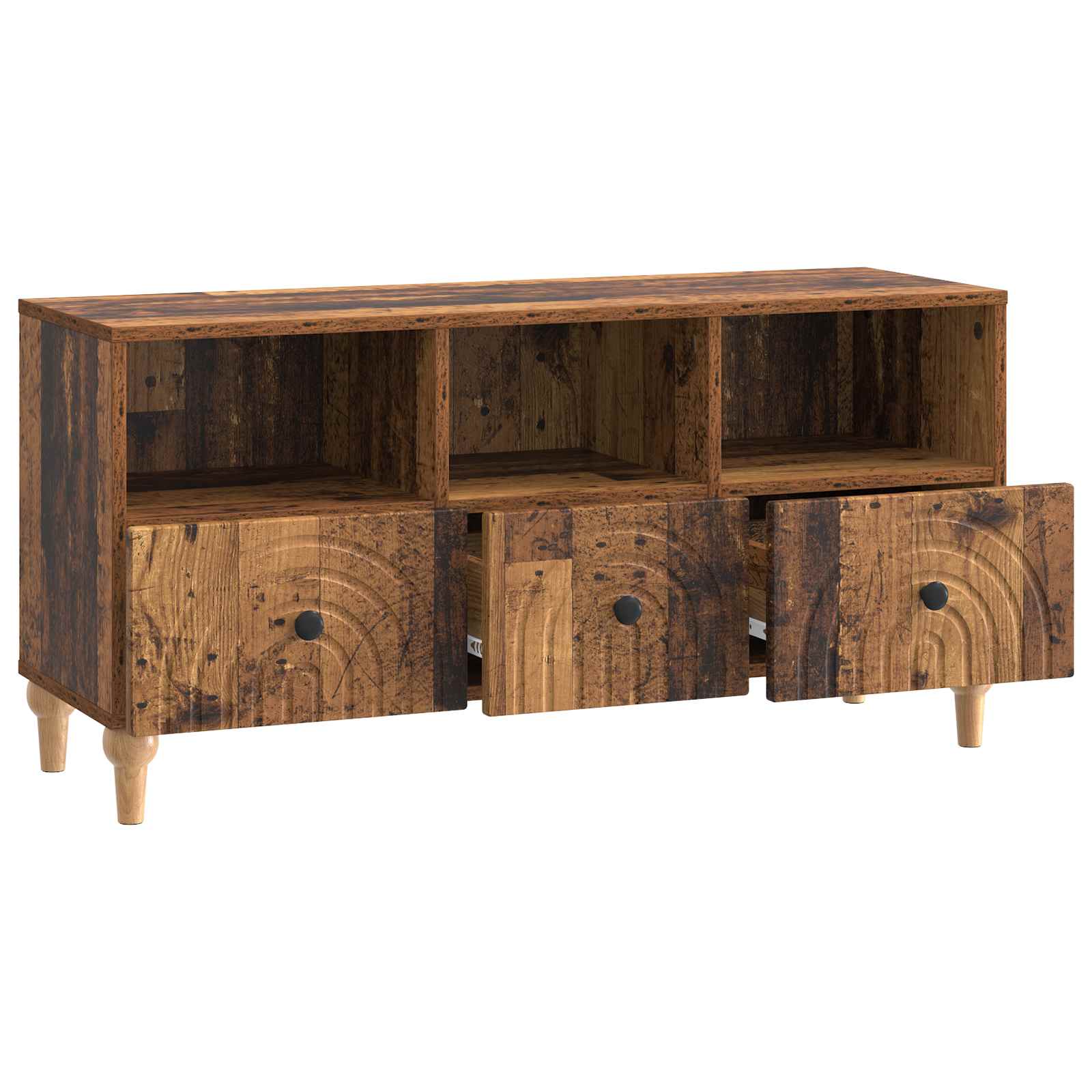 TV ormar Staro drvo 102 x 34,5 x 50 cm Konstrukcijsko drvo