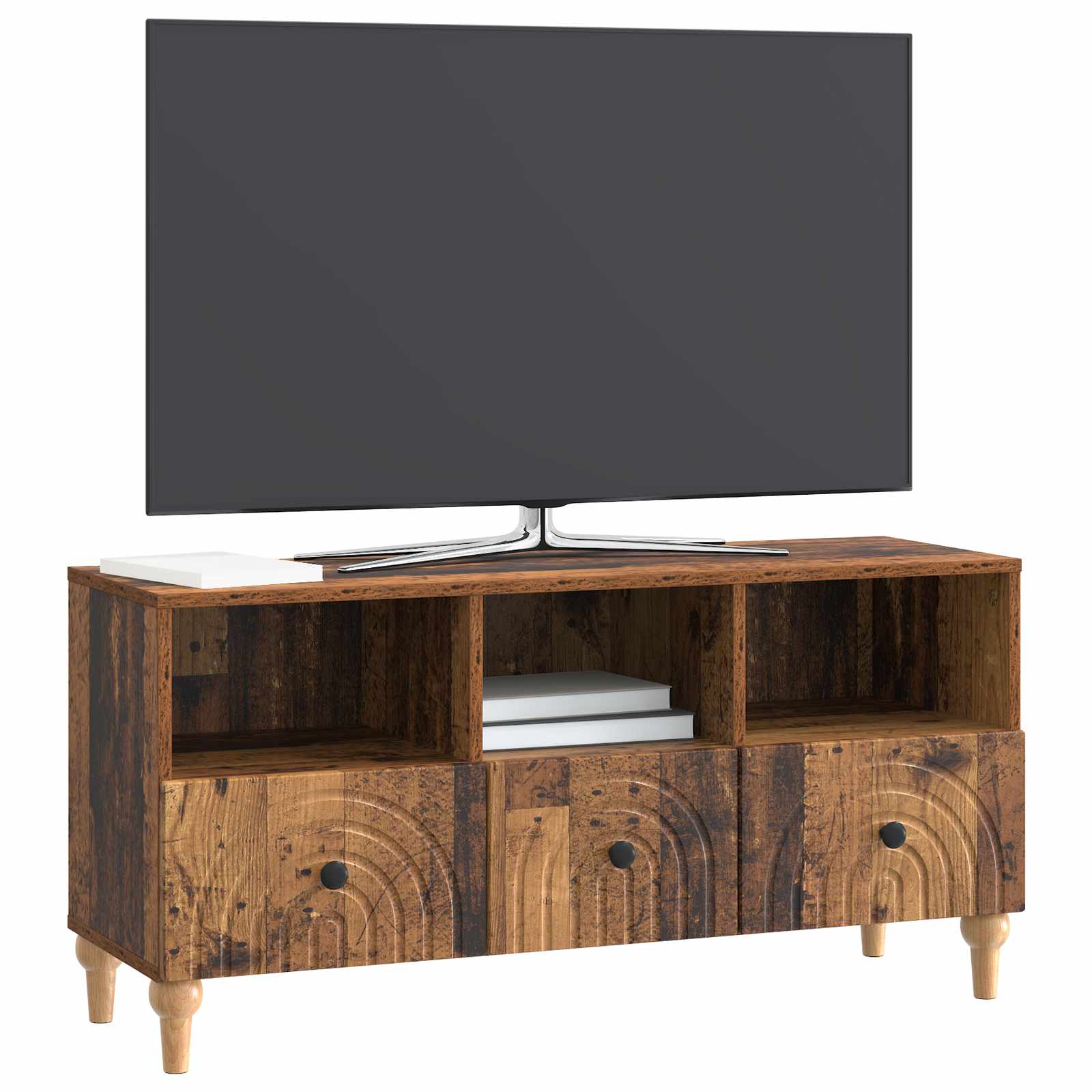 TV ormar Staro drvo 102 x 34,5 x 50 cm Konstrukcijsko drvo