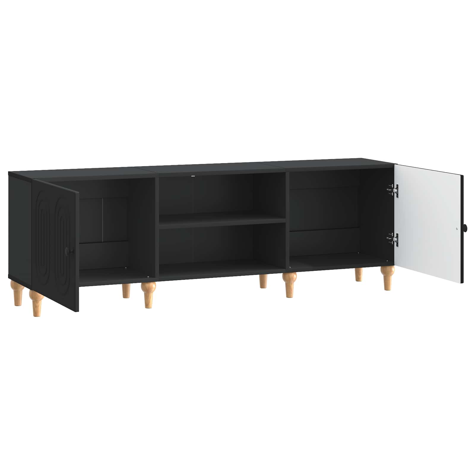TV ormar Crna 150 x 31 x 50 cm Konstruirano drvo