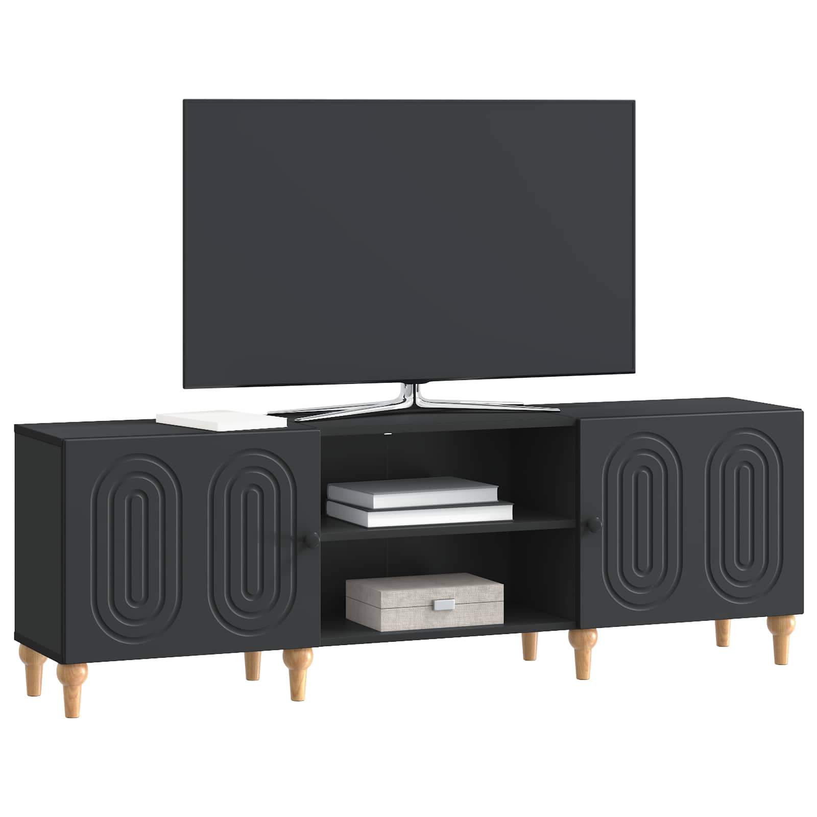 TV ormar Crna 150 x 31 x 50 cm Konstruirano drvo