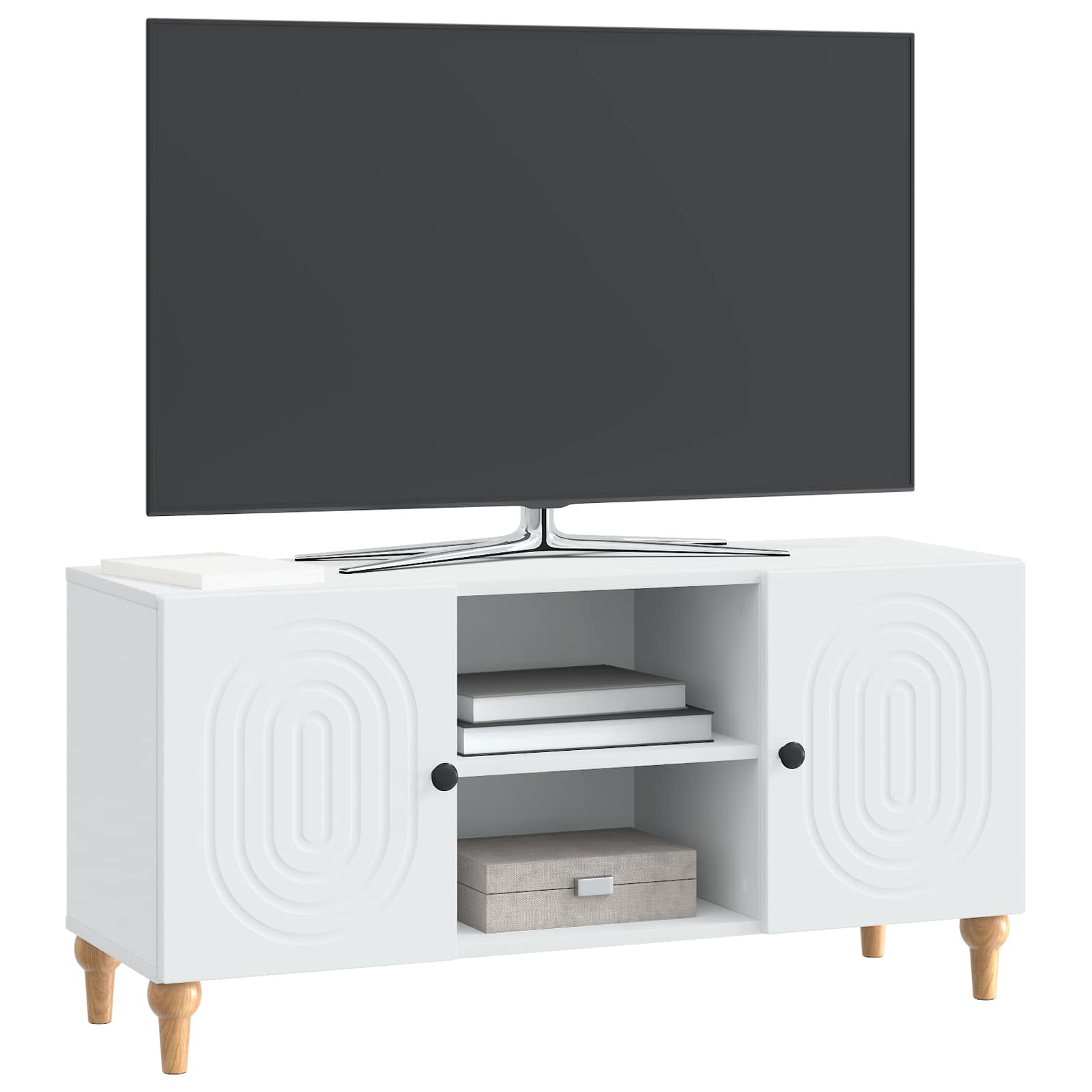 TV ormar Bijela 102 x 34,5 x 50 cm Konstruirano drvo