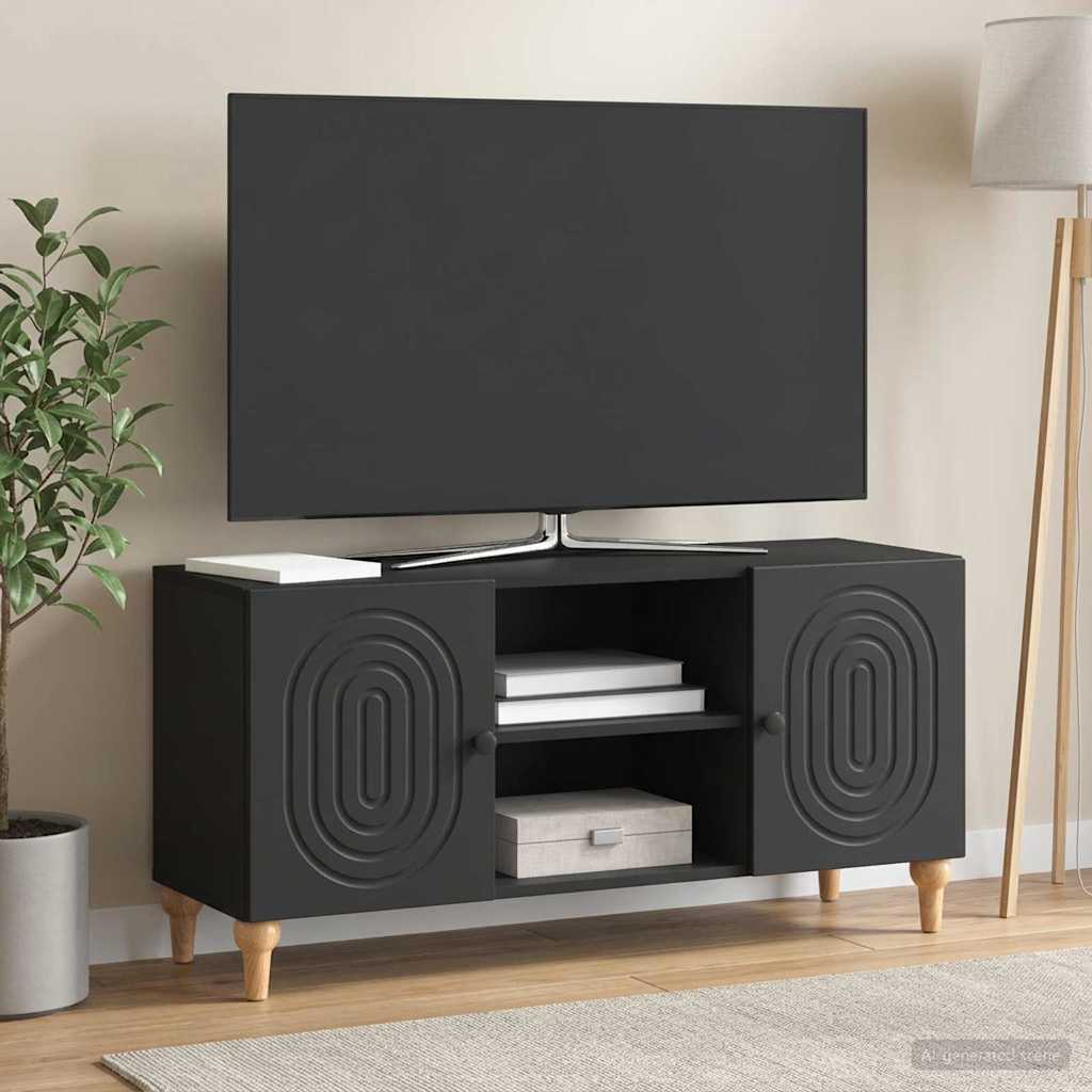 TV ormar Crna 102 x 34,5 x 50 cm Konstruirano drvo