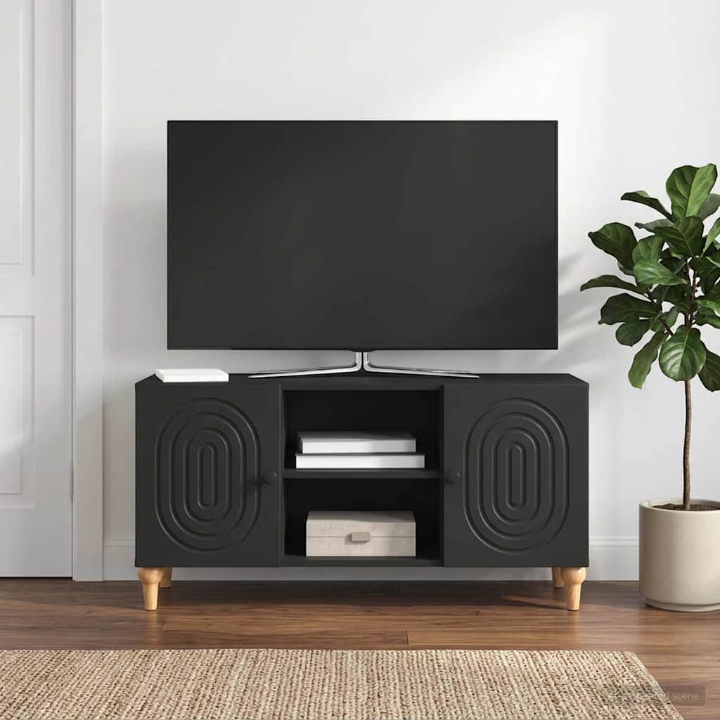 TV ormar Crna 102 x 34,5 x 50 cm Konstruirano drvo