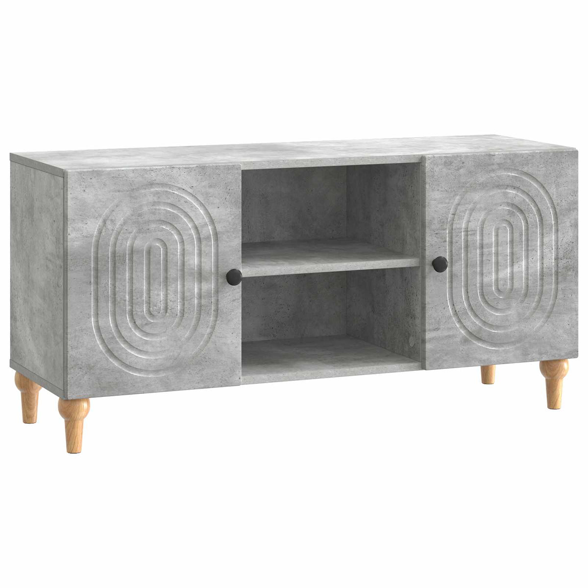 TV ormar Betonska siva 102 x 34,5 x 50 cm Konstruirano drvo