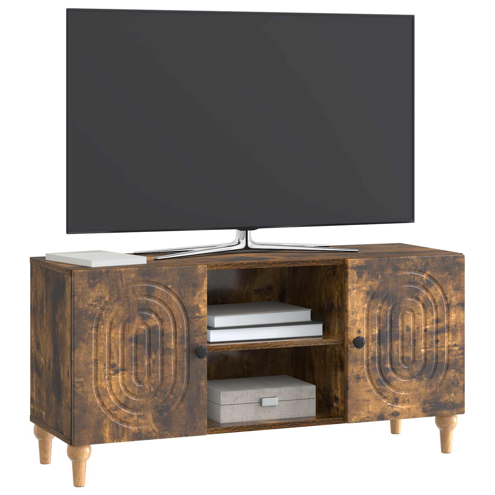 TV ormar Dimljeni hrast 102 x 34,5 x 50 cm Konstruirano drvo