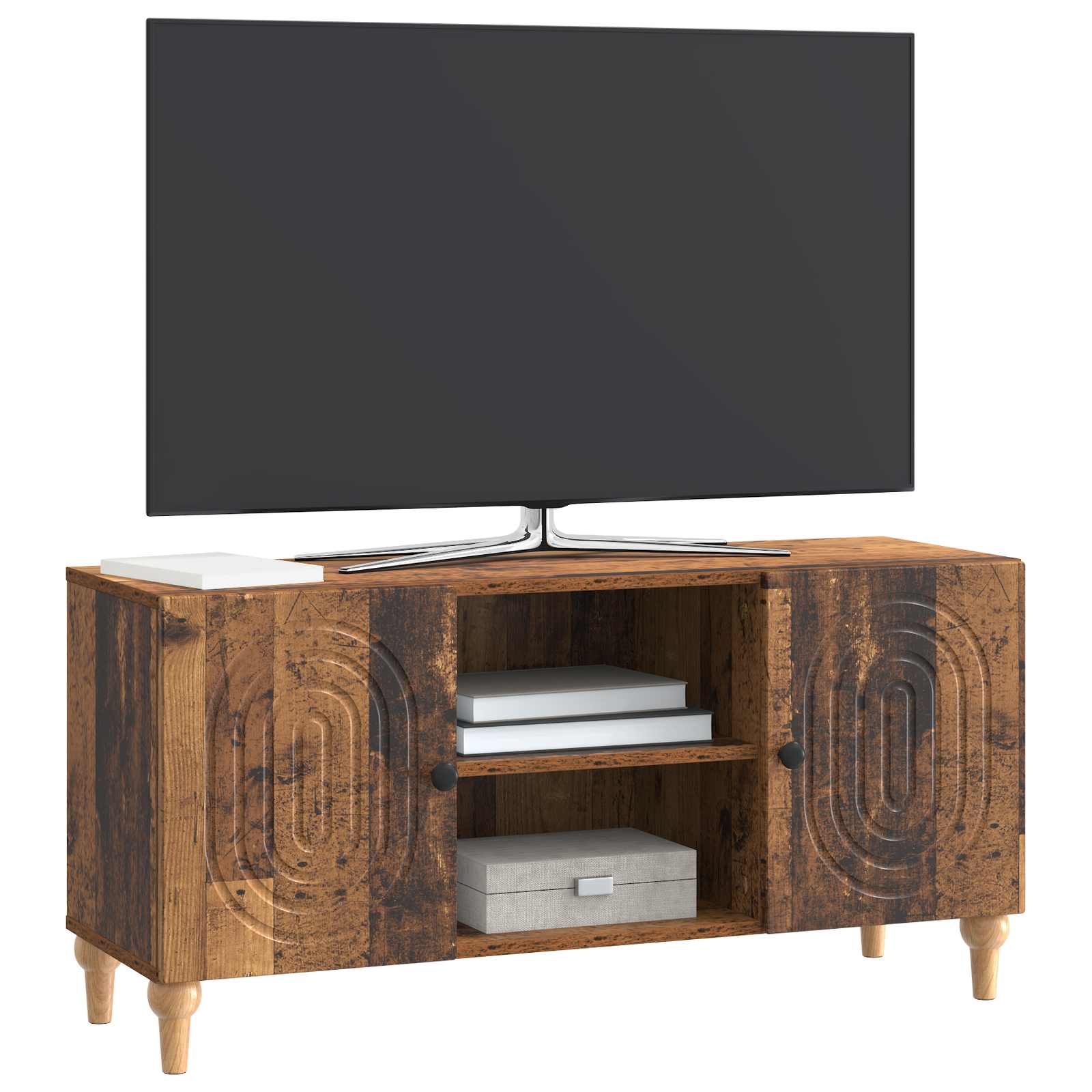 TV ormar Staro drvo 102 x 34,5 x 50 cm Konstruirano drvo