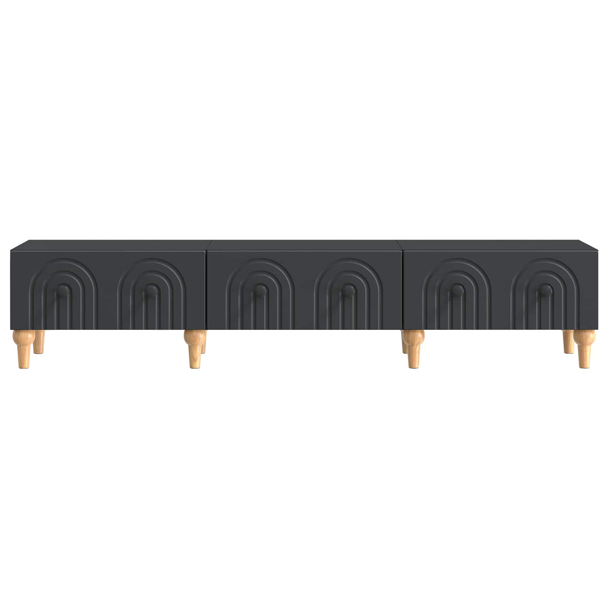TV ormar s ladicama Crna 147 x 34,5 x 30 cm Konstruirano drvo