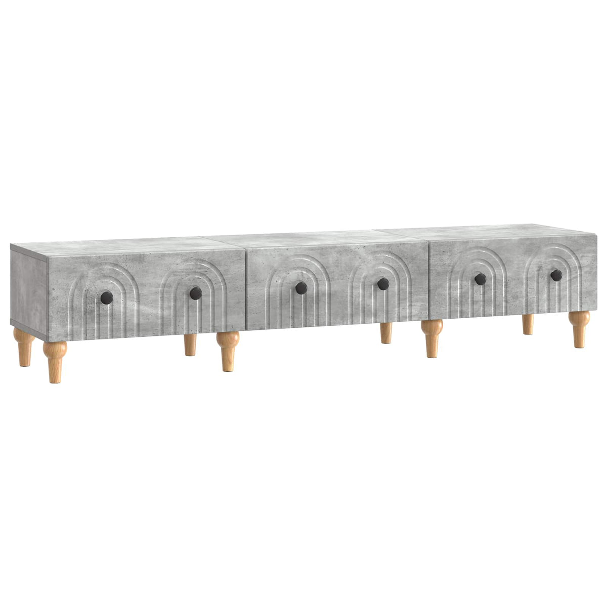 TV ormar Betonska siva 147 x 34,5 x 30 cm Konstruirano drvo