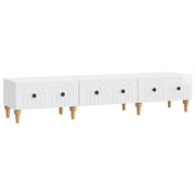 TV ormar s ladicama Bijela visokog sjaja 147 x 34,5 x 30 cm