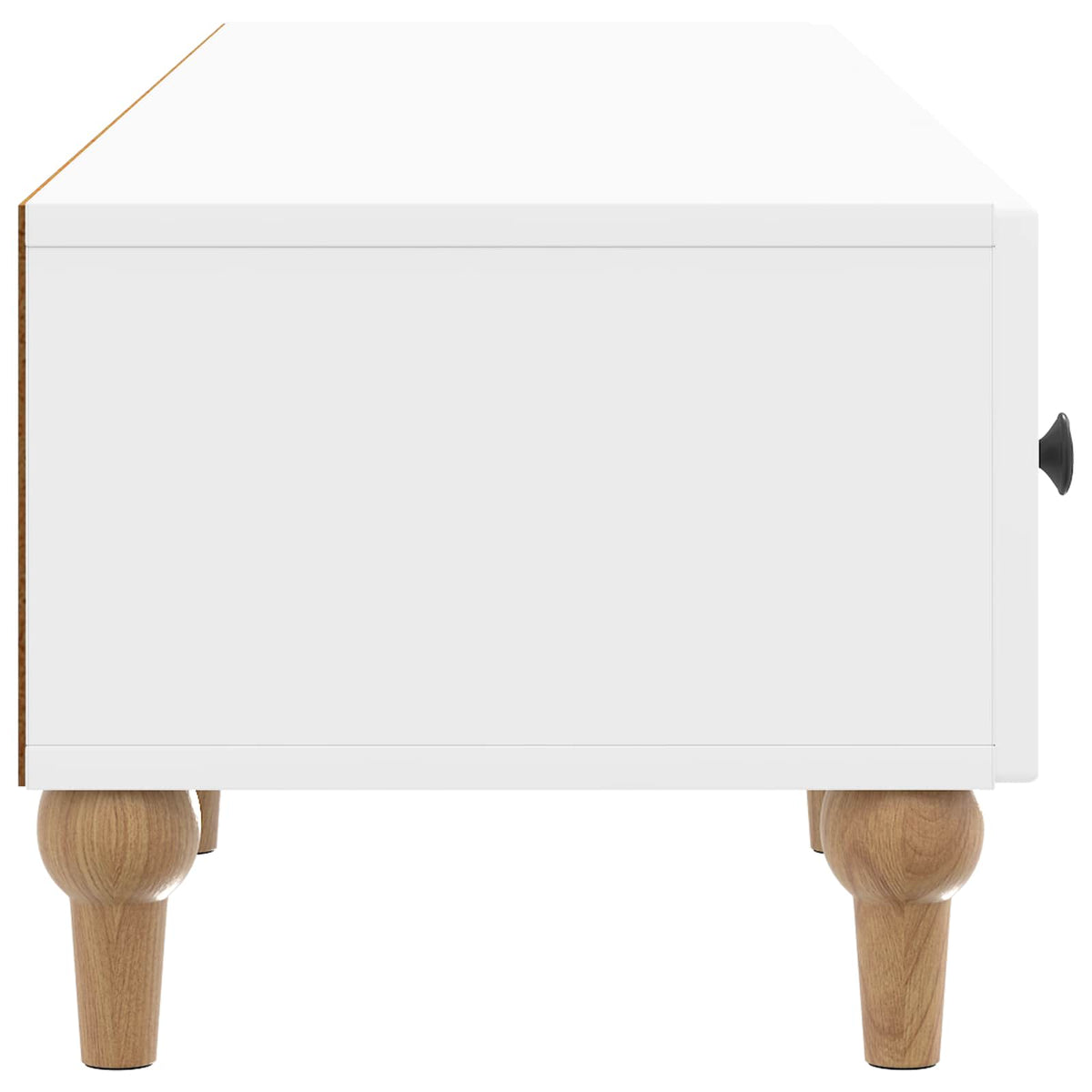 TV ormar s ladicama Bijela visokog sjaja 147 x 34,5 x 30 cm
