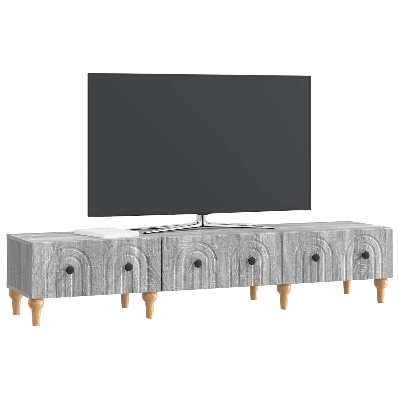 TV ormar Siva sonoma 147 x 34,5 x 30 cm Konstruirano drvo