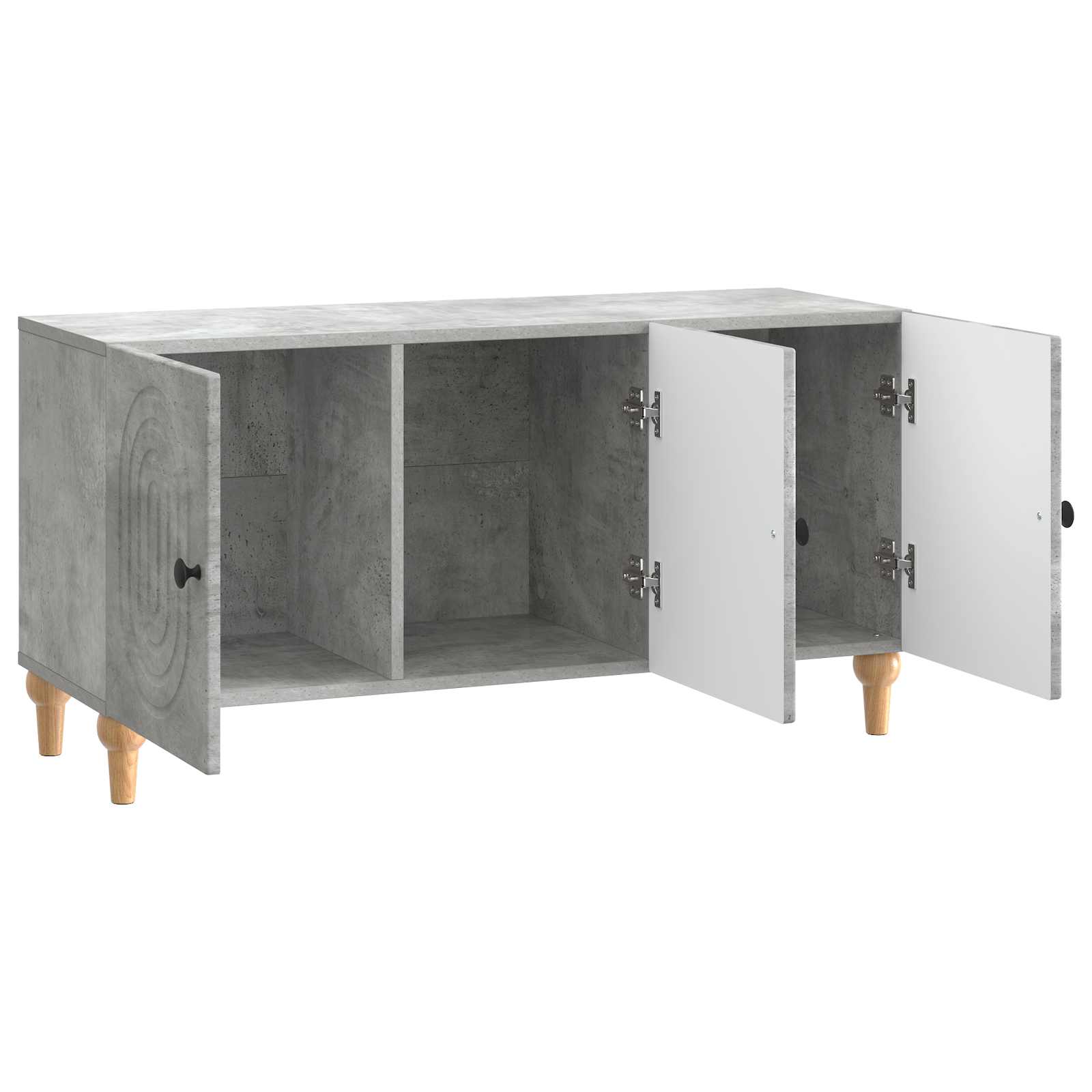TV ormar Betonska siva 99 x 34,5 x 50 cm Konstruirano drvo