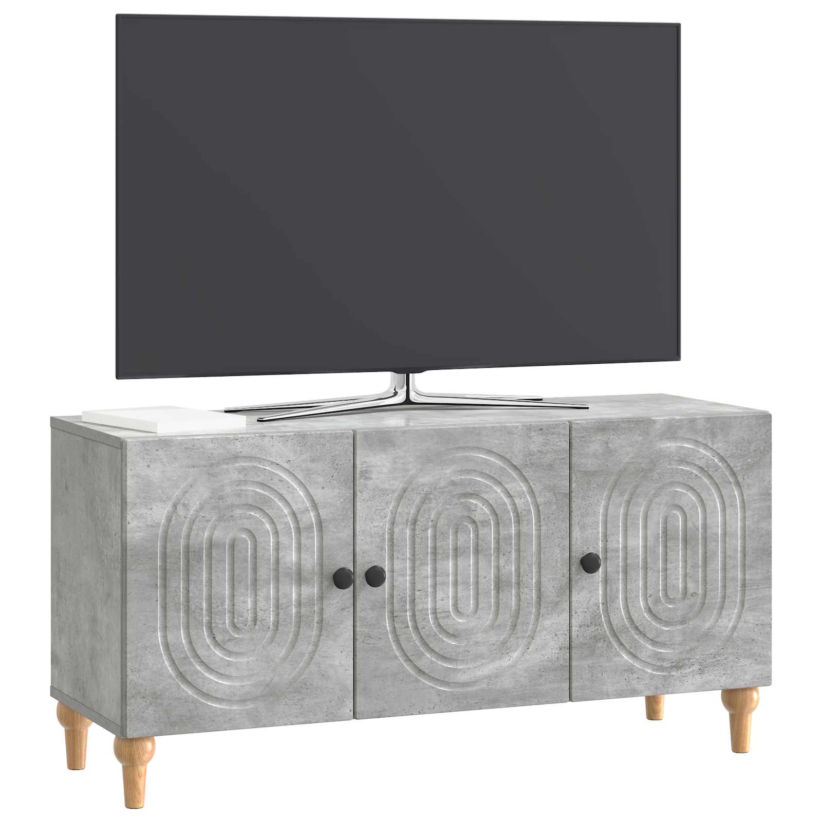TV ormar Betonska siva 99 x 34,5 x 50 cm Konstruirano drvo