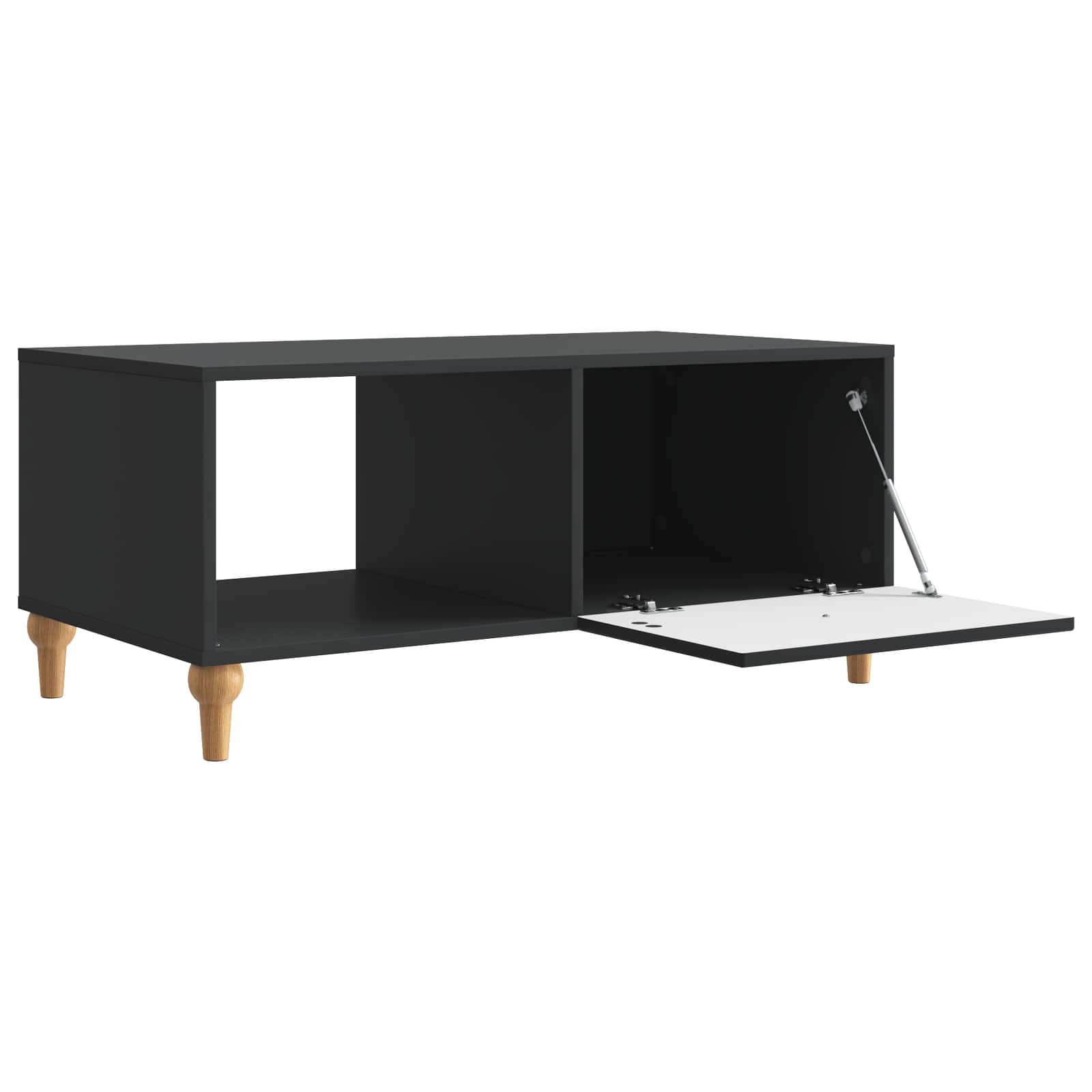Kava Stol Crna 90 x 50 x 40 cm Konstruirano drvo