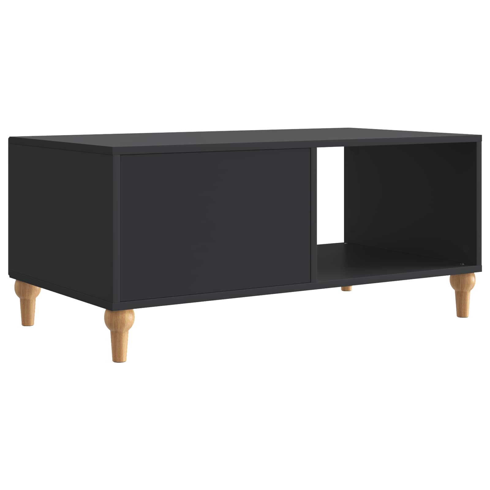 Kava Stol Crna 90 x 50 x 40 cm Konstruirano drvo