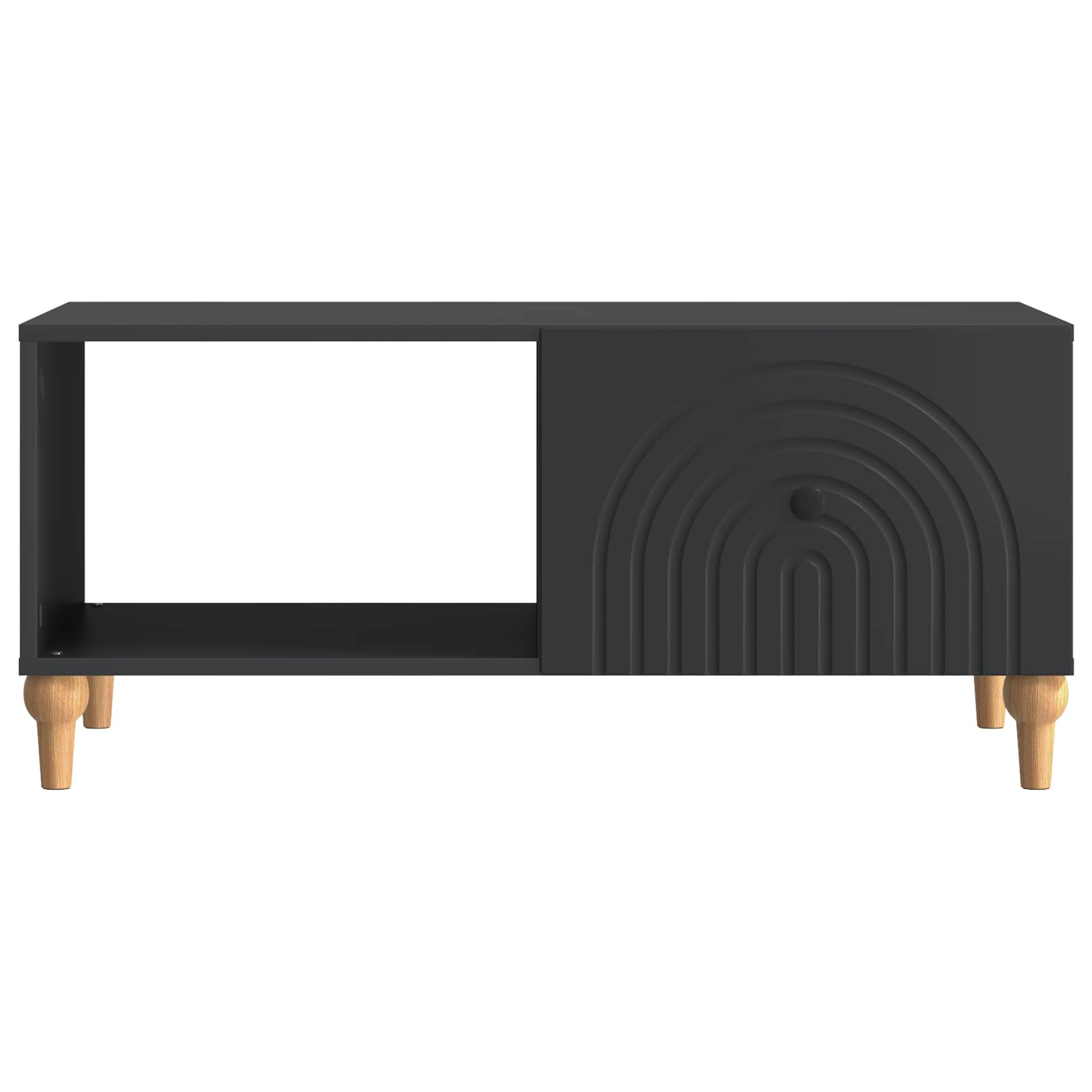 Kava Stol Crna 90 x 50 x 40 cm Konstruirano drvo