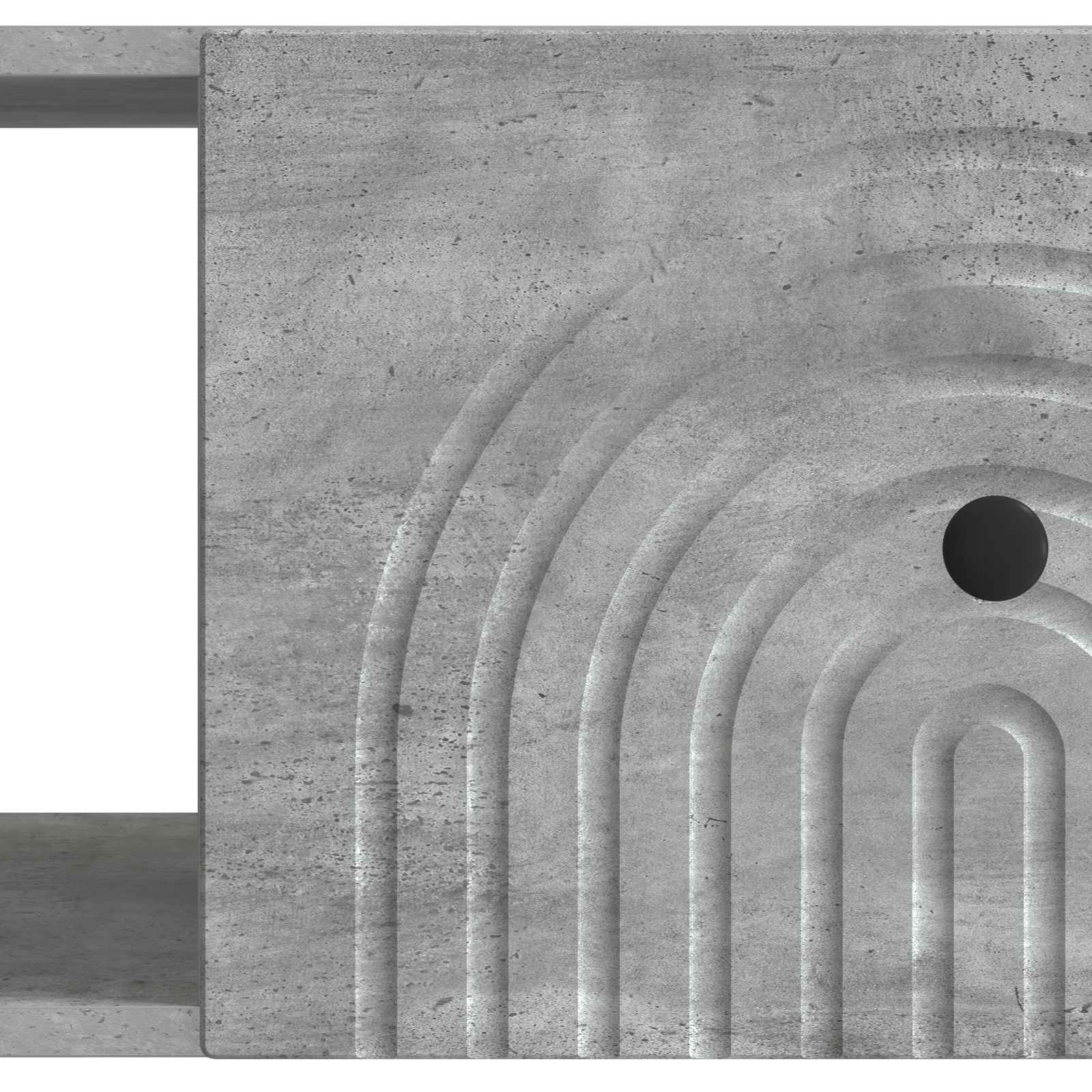 Kava Stol Betonska siva 90 x 50 x 40 cm Konstruirano drvo