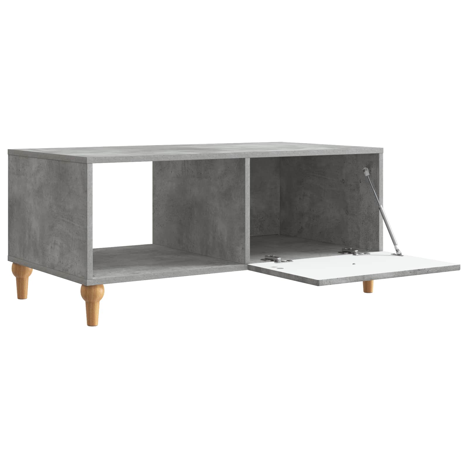 Kava Stol Betonska siva 90 x 50 x 40 cm Konstruirano drvo