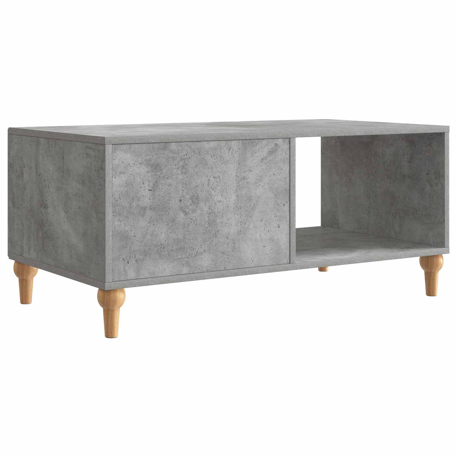 Kava Stol Betonska siva 90 x 50 x 40 cm Konstruirano drvo