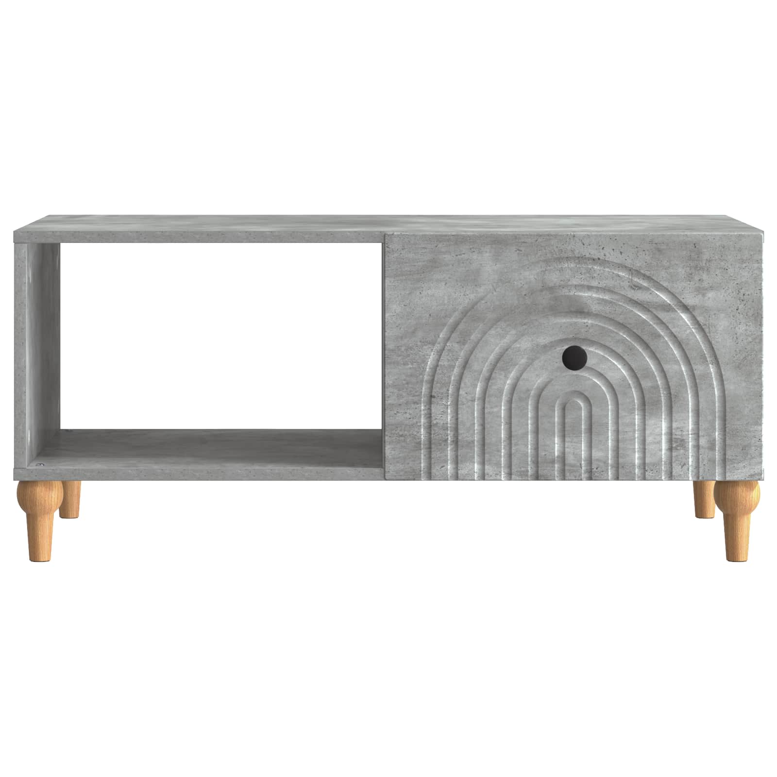 Kava Stol Betonska siva 90 x 50 x 40 cm Konstruirano drvo