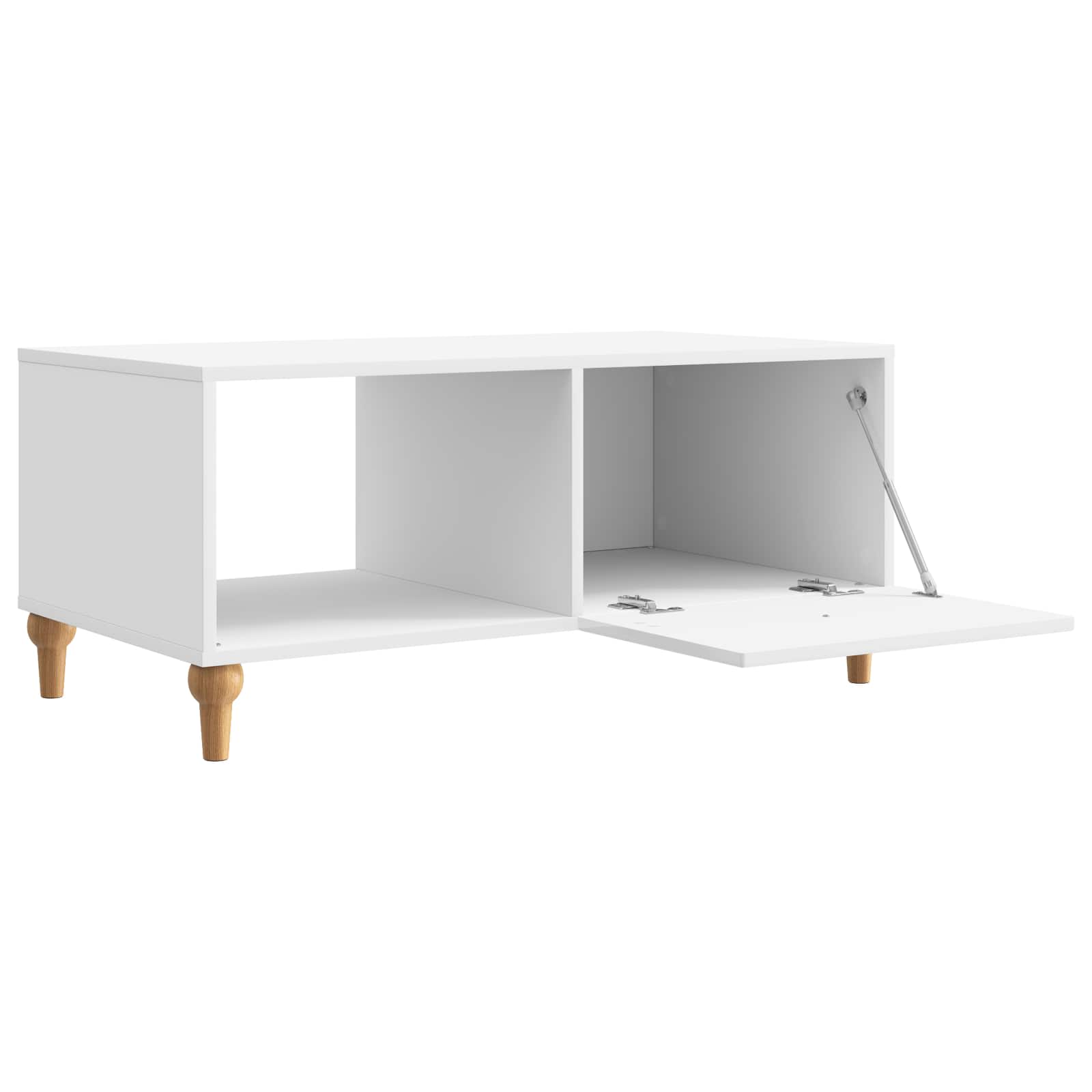 Kava Stol Bijela visokog sjaja 90 x 50 x 40 cm