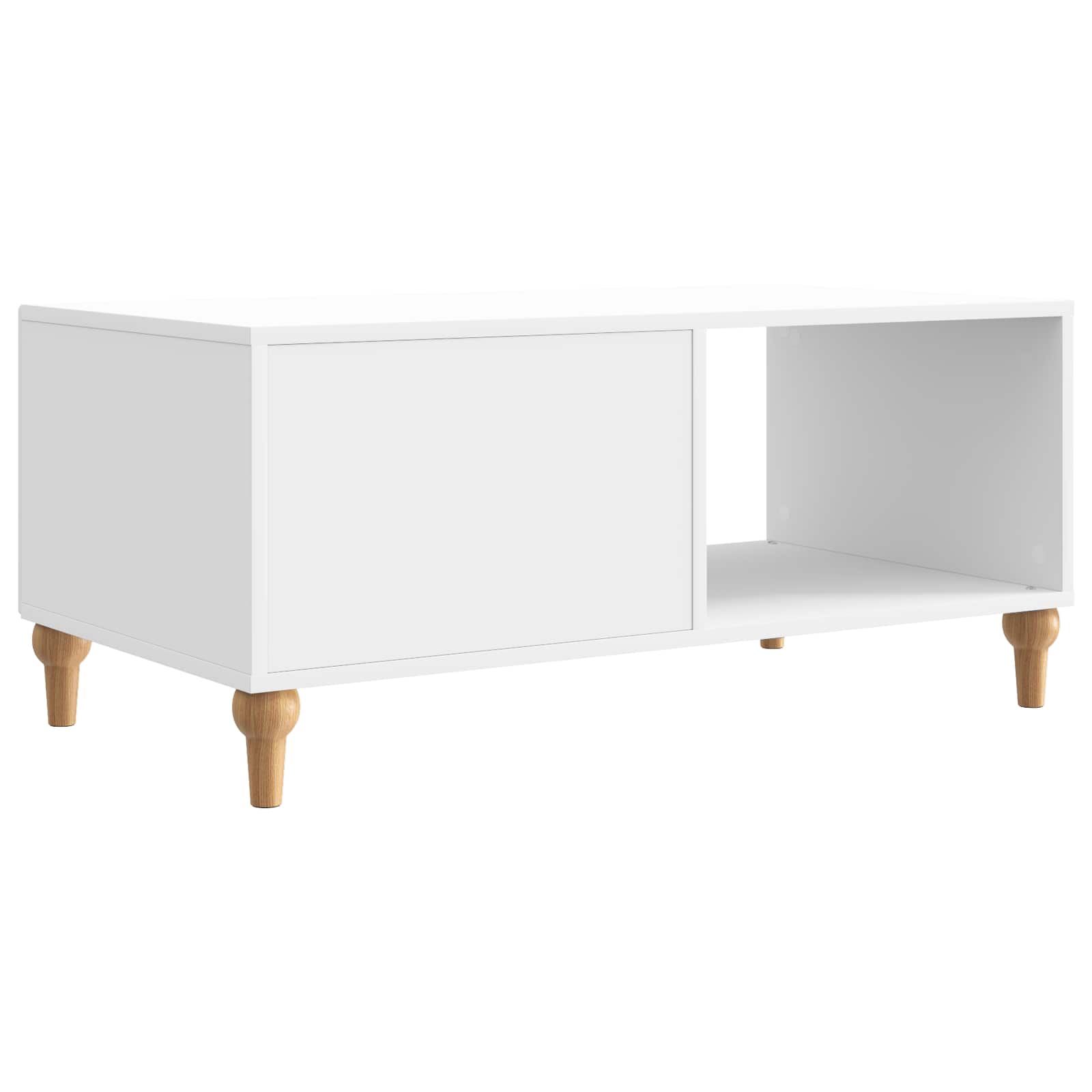 Kava Stol Bijela visokog sjaja 90 x 50 x 40 cm