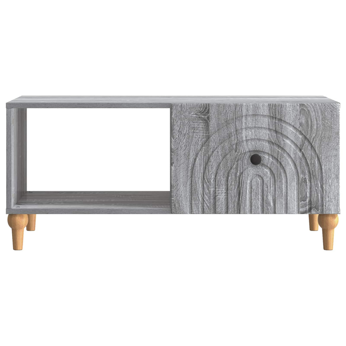 Kava Stol Siva sonoma 90 x 50 x 40 cm Konstruirano drvo