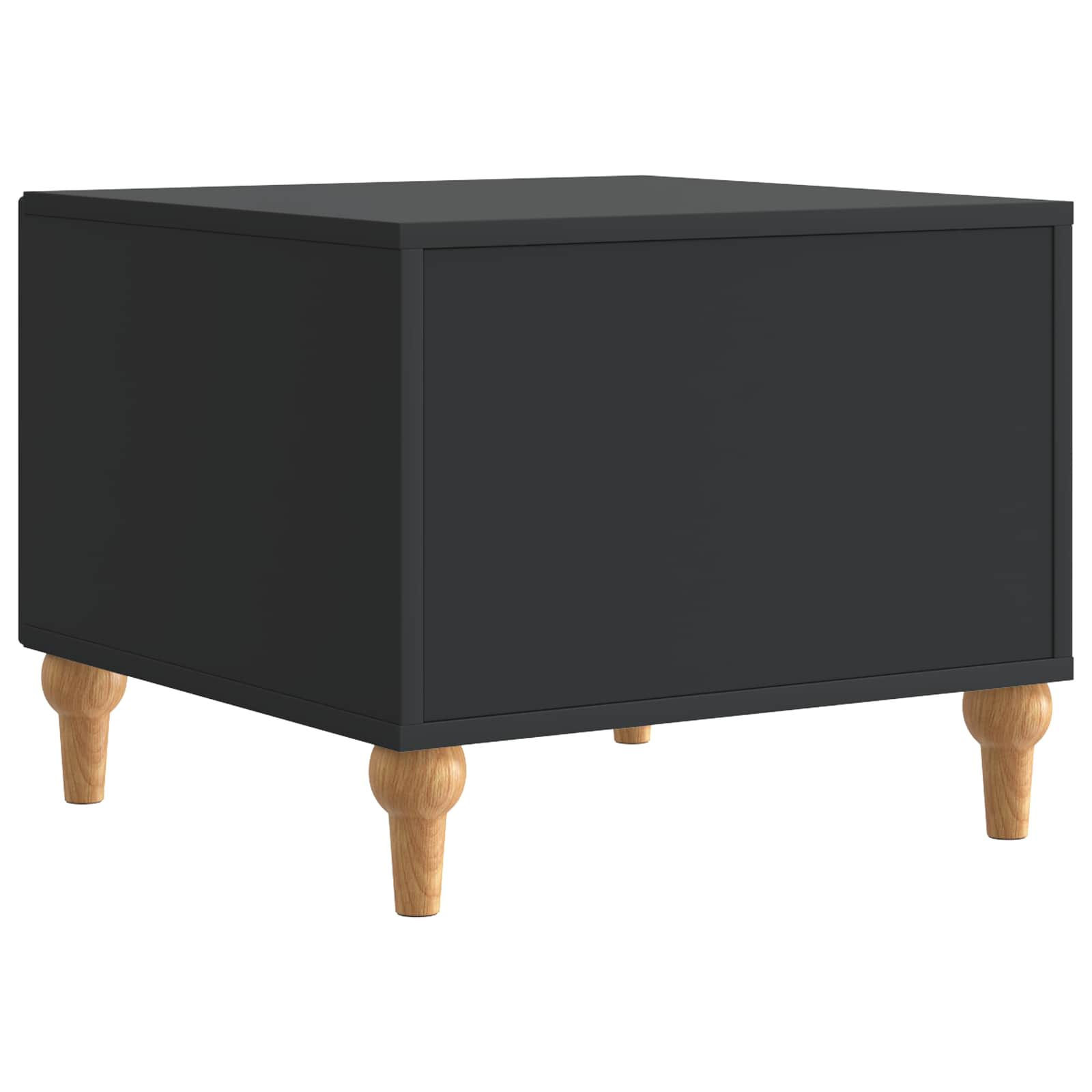 Kava Stol s ladicama Crna 49 x 50 x 40 cm Konstruirano drvo