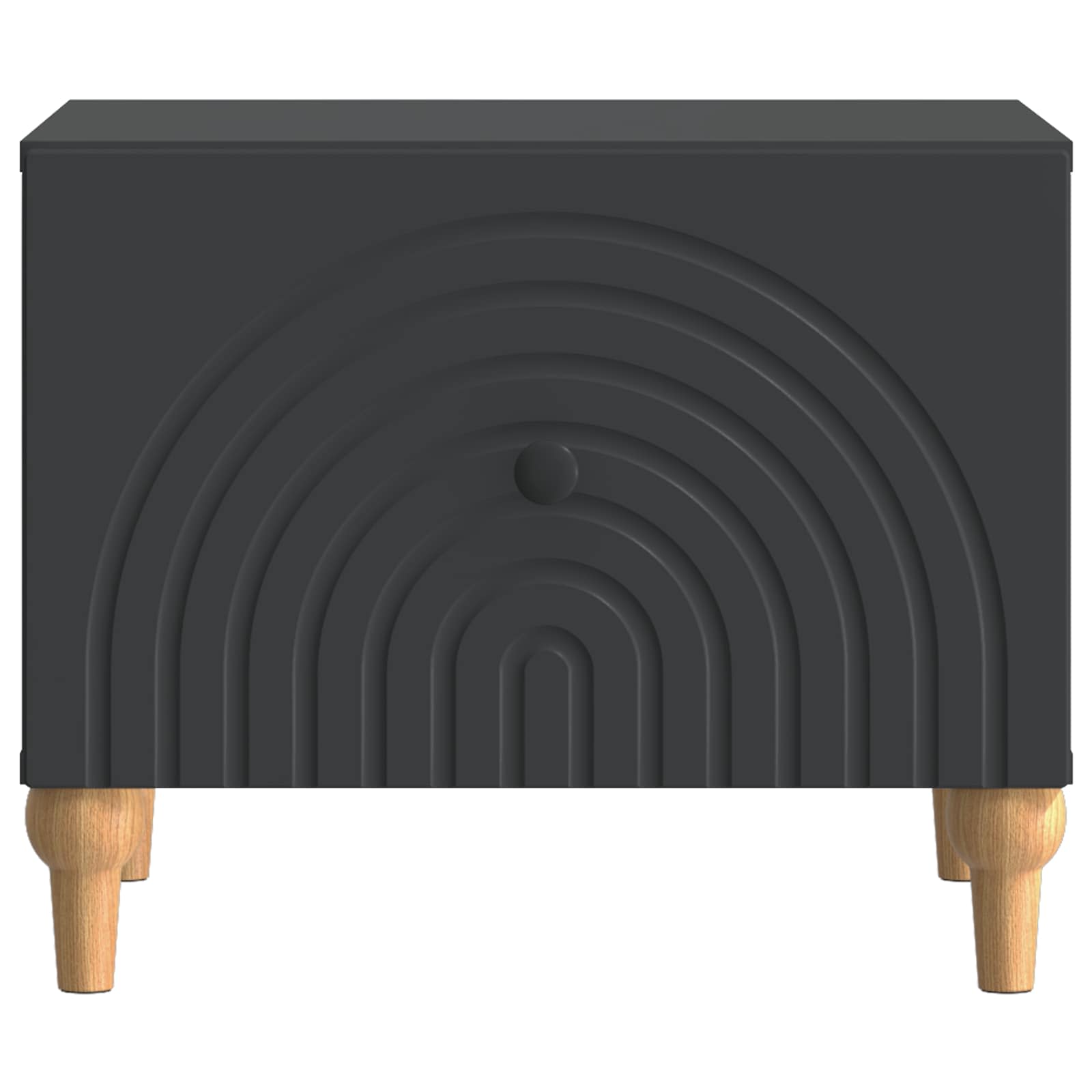 Kava Stol s ladicama Crna 49 x 50 x 40 cm Konstruirano drvo