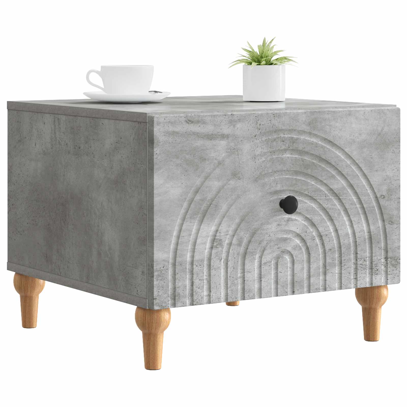 Kava Stol Betonska siva 49 x 50 x 40 cm Konstruirano drvo