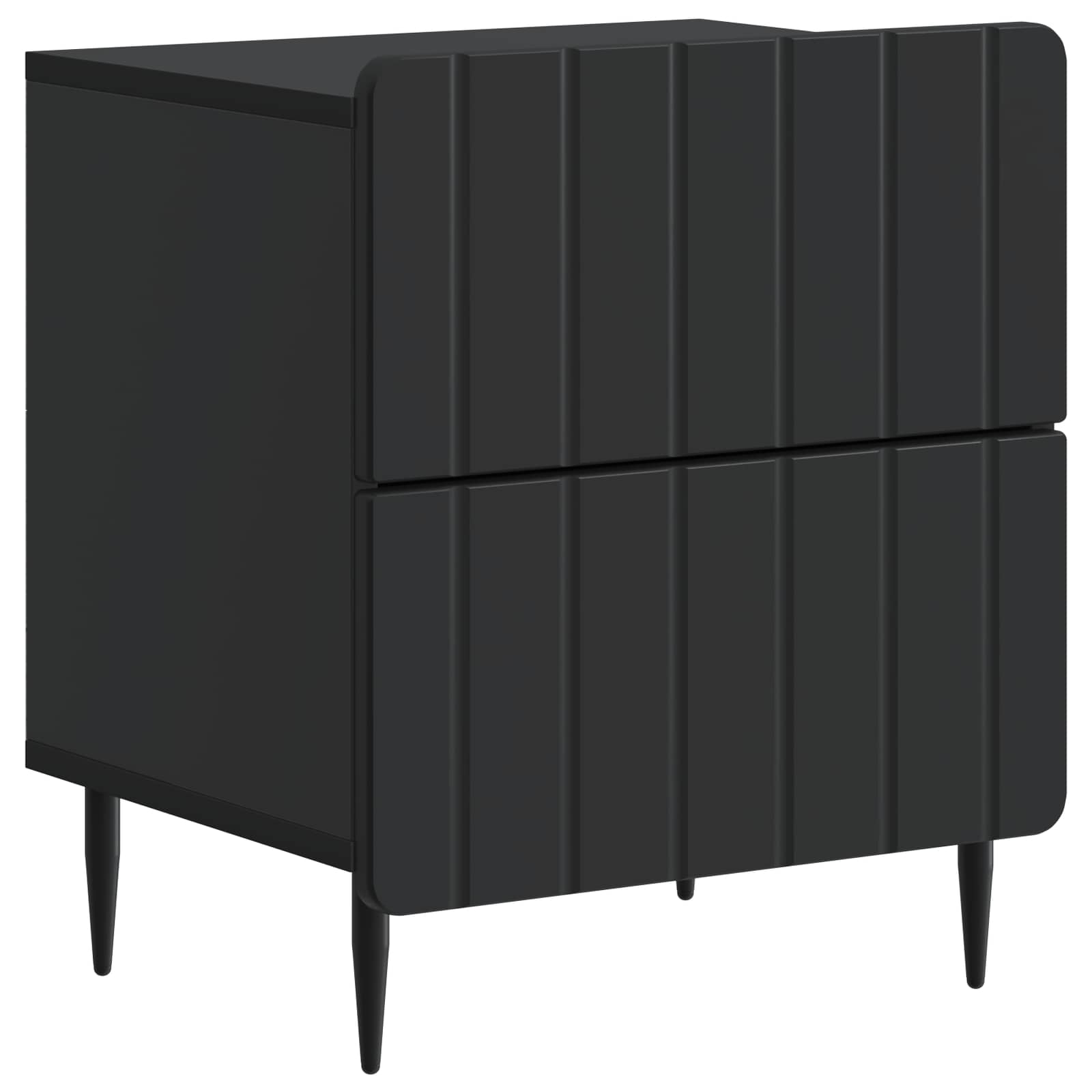 Noćni ormar Crna 43 x 34,5 x 49,5 cm Konstruirano drvo