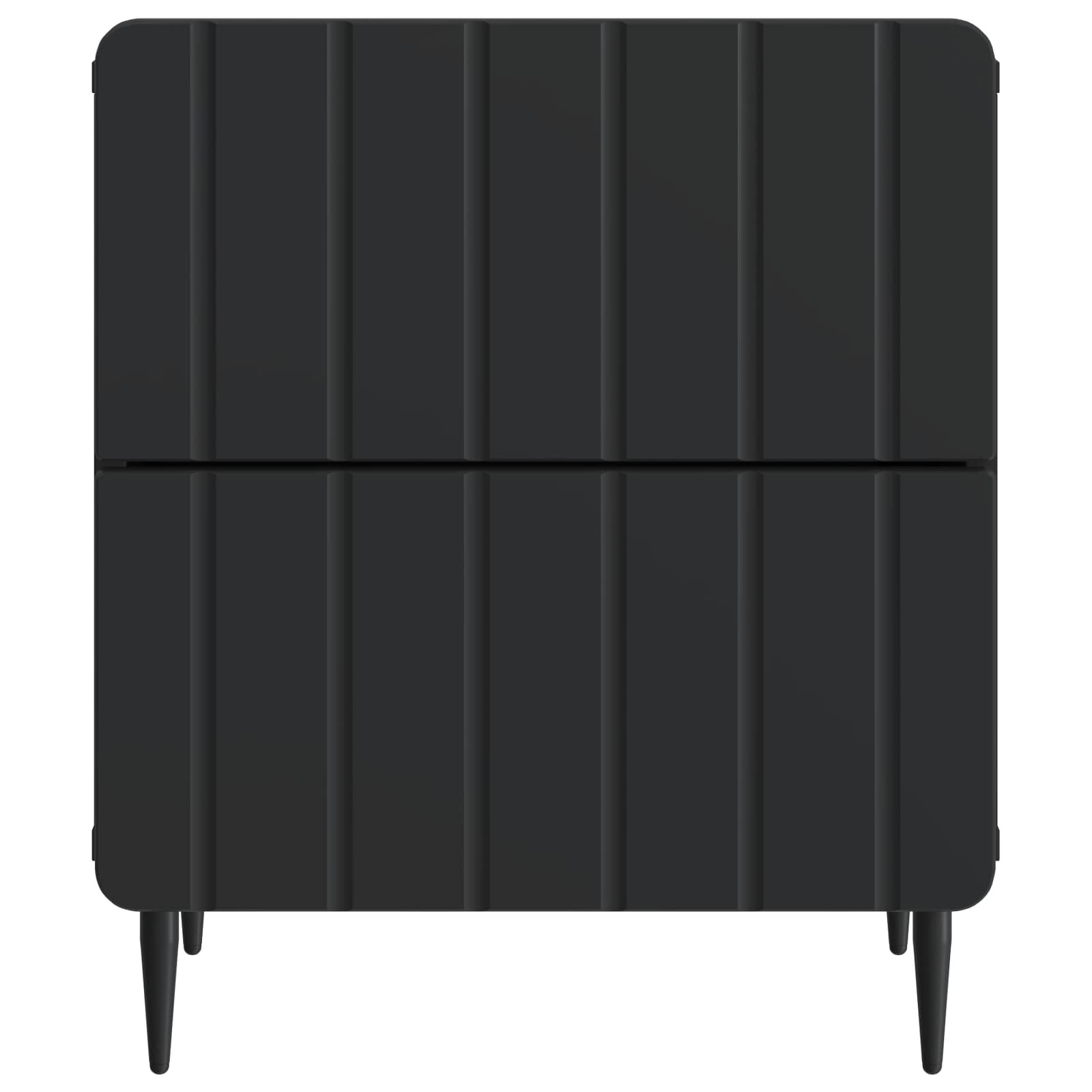 Noćni ormar 2 pcs Crna 43 x 34,5 x 49,5 cm Konstruirano drvo