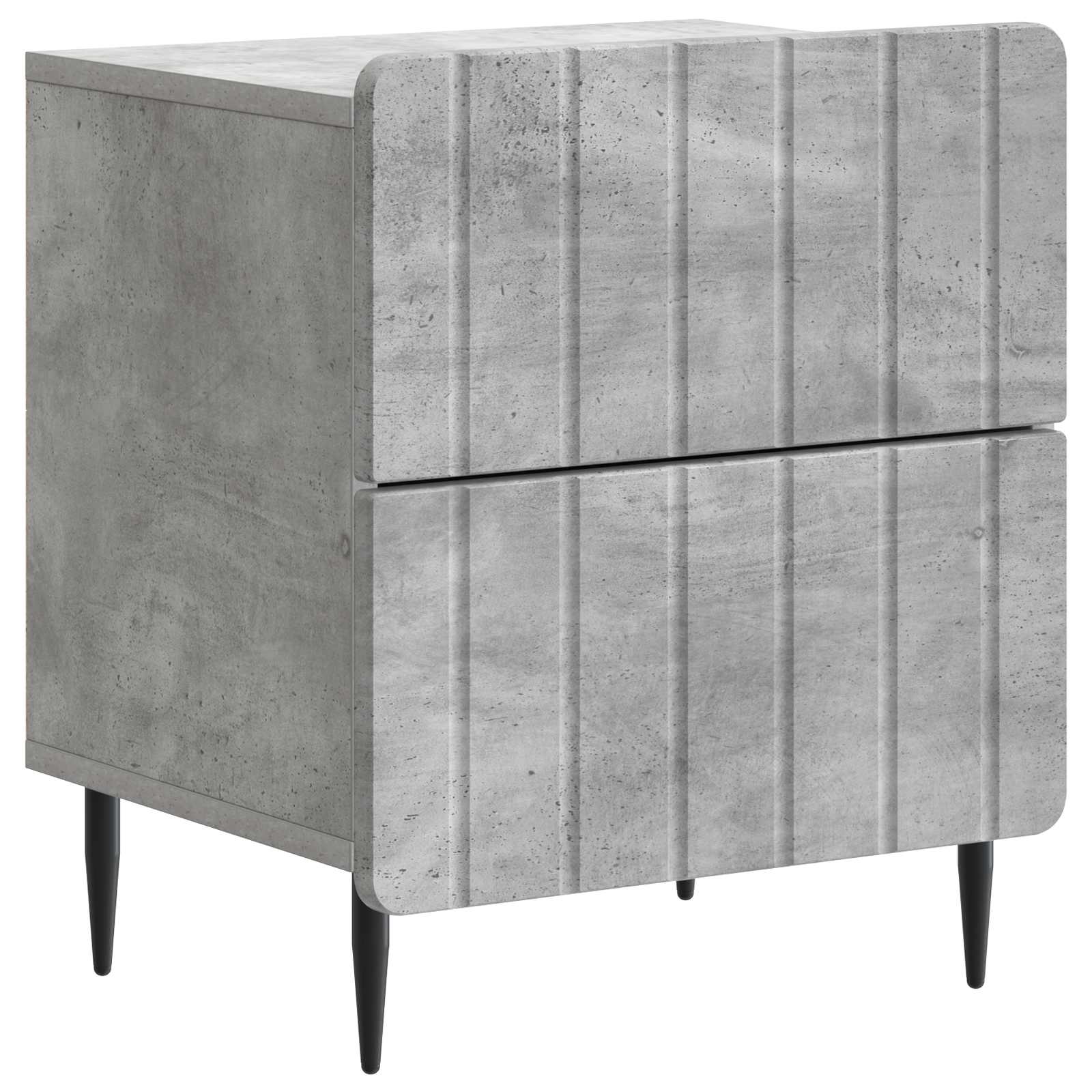 Noćni ormar Betonska siva 43 x 34,5 x 49,5 cm Konstruirano drvo